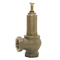 valvola di sicurezza femm-femm in ottone - 1/2"