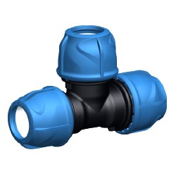 Raccordo a tee 90° a compressione - 40 mm