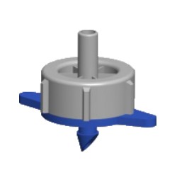 Gocciolatore autocompensante a membrana - 4.5 LT/H NERO