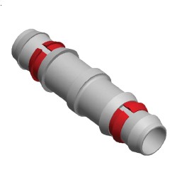 Manicotto con anello elastico per ala gocciolante - 16 - 16 MM