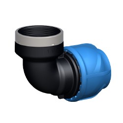 Gomito a 90° con derivazione filettata femmina - 25 X 1"