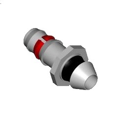 Derivazione con gommino con anello elastico per ala gocciolante D 16 MM