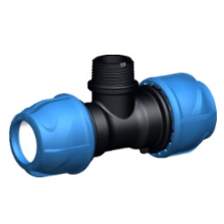 Raccordo a T con derivazione filettata maschio - 25 X 3/4"