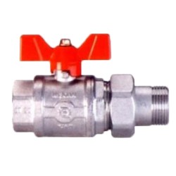 valvola a sfera mas-fem 1" con maniglia a farfalla