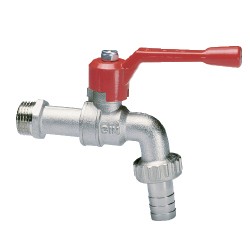 rubinetto con portagomma maniglia a leva - 3/4"