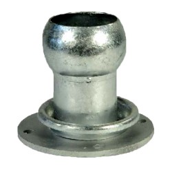 Fflangia sferica maschio zincata - 100 X 80