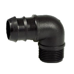 gomito filettato maschio portagomma - 20 X 1/2"