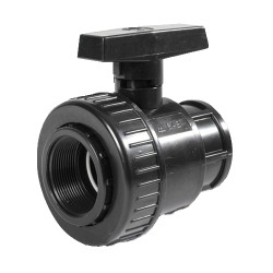 valvola sfera monoghiera nera f/f pn 16 - 3/4"