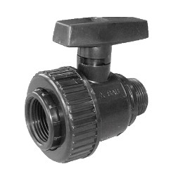 valvola sfera monoghiera nera m/f pn 16 - 1 1/2"