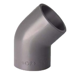 Gomito 45° pvc per incollaggio - 110