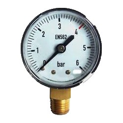 manometro a secco in plastica - 0-6 BAR