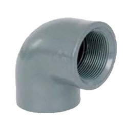 gomito 90° pvc incollaggio-f/f - 20 X 1/2"