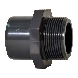 adattatore a tre diametri pvc f/m - 40 X 50 X 1 1/2"