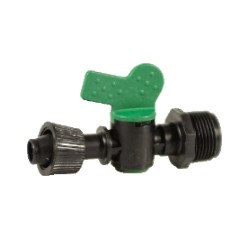 Valvola a cilindro per ala gocciolante strappo D.16 X 3/4" M