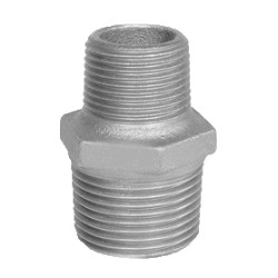 nipplo doppio ridotto in ghisa - 1" X 1/2"