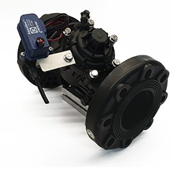 Idrovalvola base a tre vie a comando elettrico 24V AC - DN 80