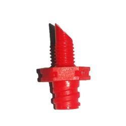 Base per microspruzzo attacco filettato maschio - 1,5 MM (ROSSO)