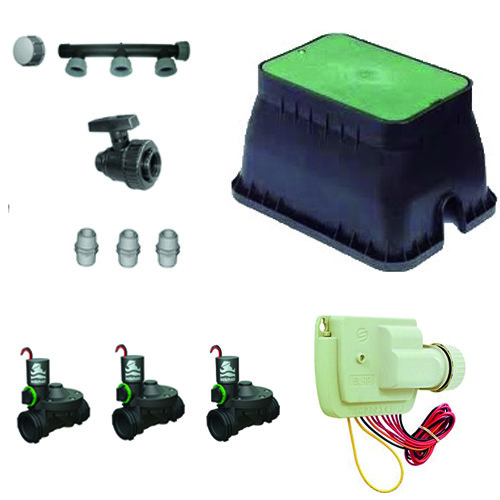Kit valvole 9v per 3 settori con programmatore Bluetooth serie BL-IP