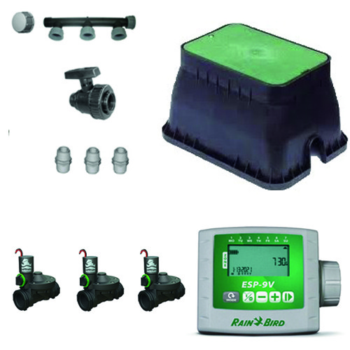 Kit valvole 9v per 3 settori con programmatore serie ESP-9V