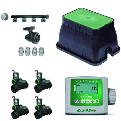 Kit valvole 9v per 4 settori con programmatore serie ESP-9V