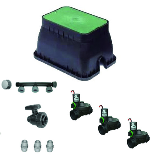 kit valvole per 3 settori con predisposizione 24v senza programmatore