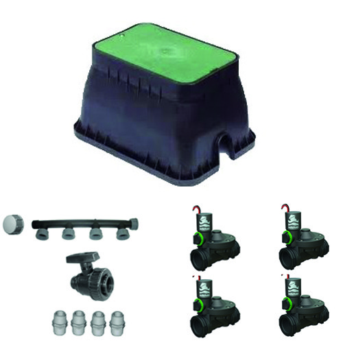 kit valvole per 4 settori con predisposizione 24v senza programmatore
