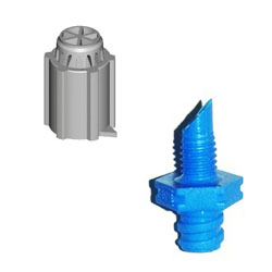 Micro spruzzatore statico - Testina 180°, 2,0 mm CELESTE