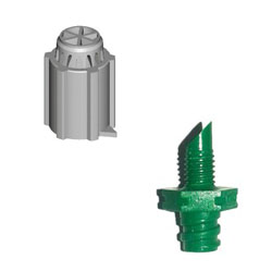 Micro spruzzatore statico - Testina 360°, 1,3 mm VERDE