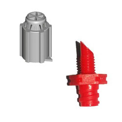 Micro spruzzatore statico - Testina 180°, 1,5 mm ROSSO