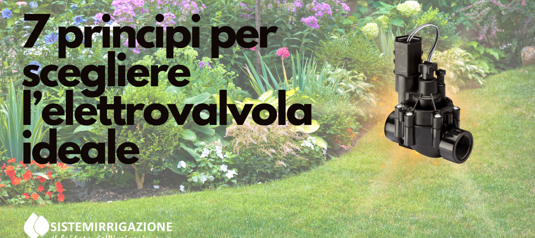 7 principi per la scelta della giusta Elettrovalvole per un'Irrigazione Efficace del Tuo Giardino