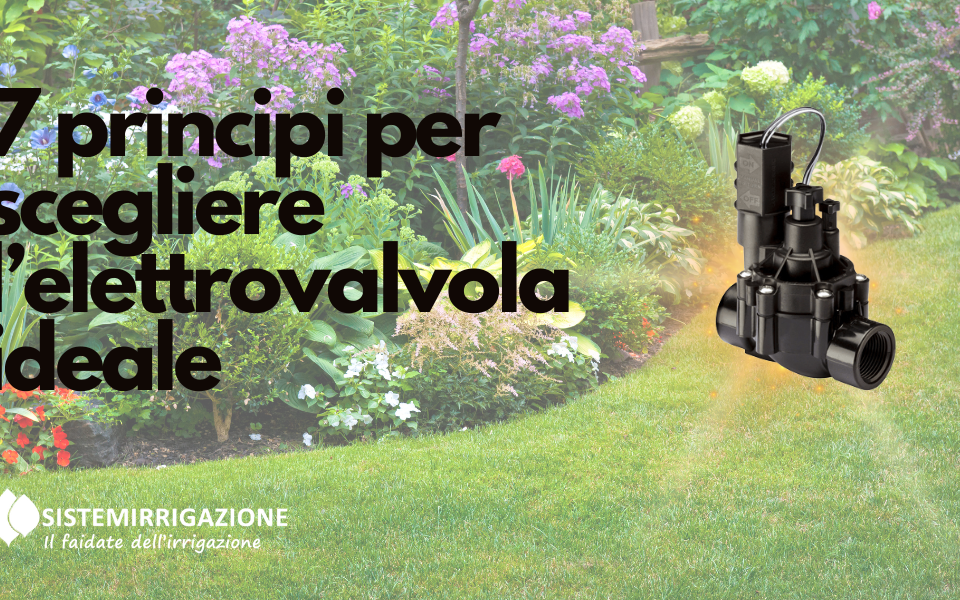 7 principi per la scelta della giusta Elettrovalvole per un'Irrigazione Efficace del Tuo Giardino