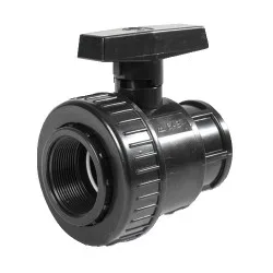 valvola sfera monoghiera nera f/f pn 16 - 1/2"