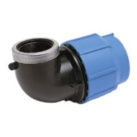 Gomito a 90° con derivazione filettata femmina - 16 X 1/2"